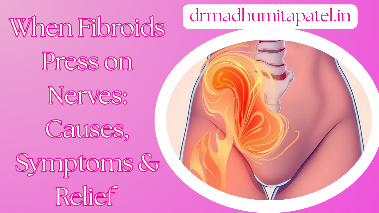 How do fibroids cause nerve pain?