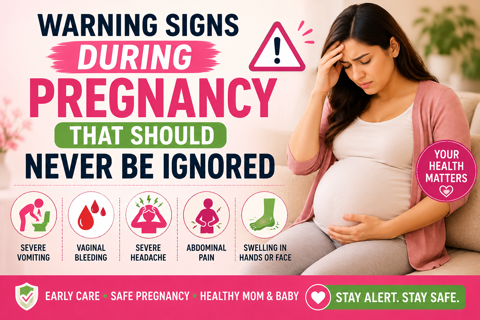 warning signs during pregnancy
