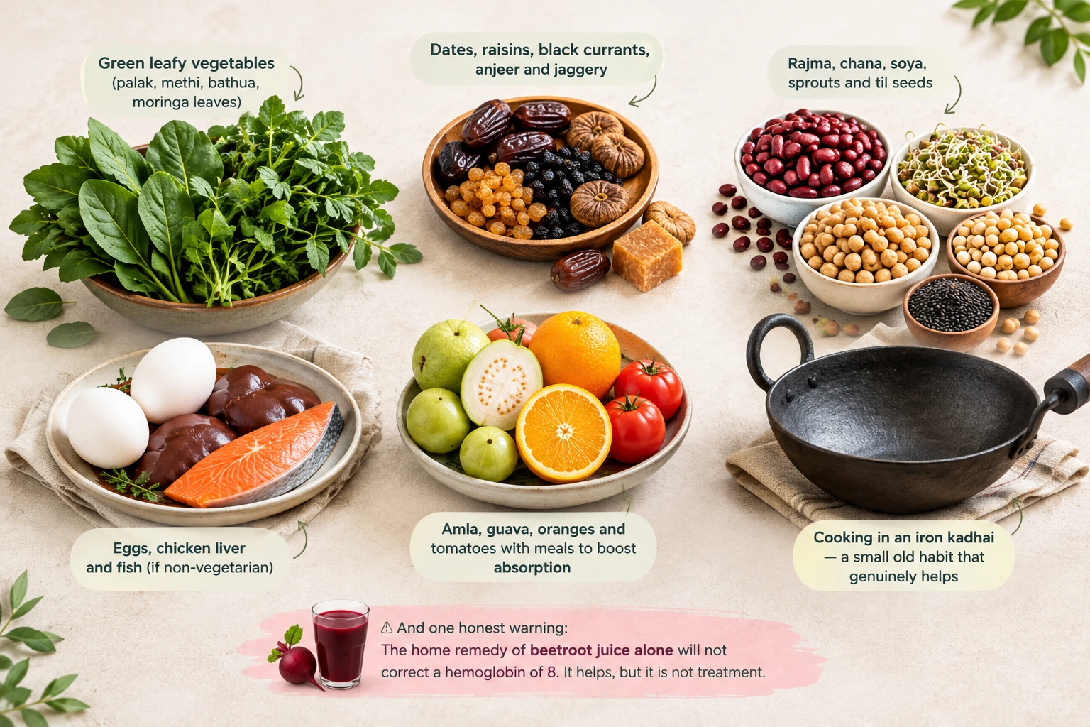 Iron-rich foods for anemia in pregnancy