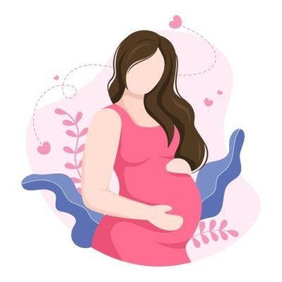 Download Pregnant Lady Background Vector Illustration for free